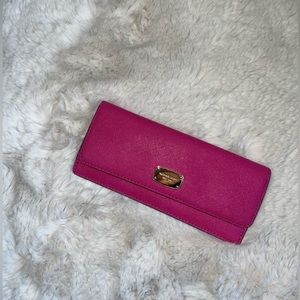 Michael Kors Hot Pink Slim Wallet